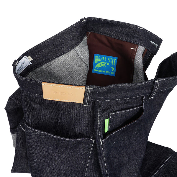 Alterior & Mister Green - Japanese Hemp Denim Wide Trouser - Indigo