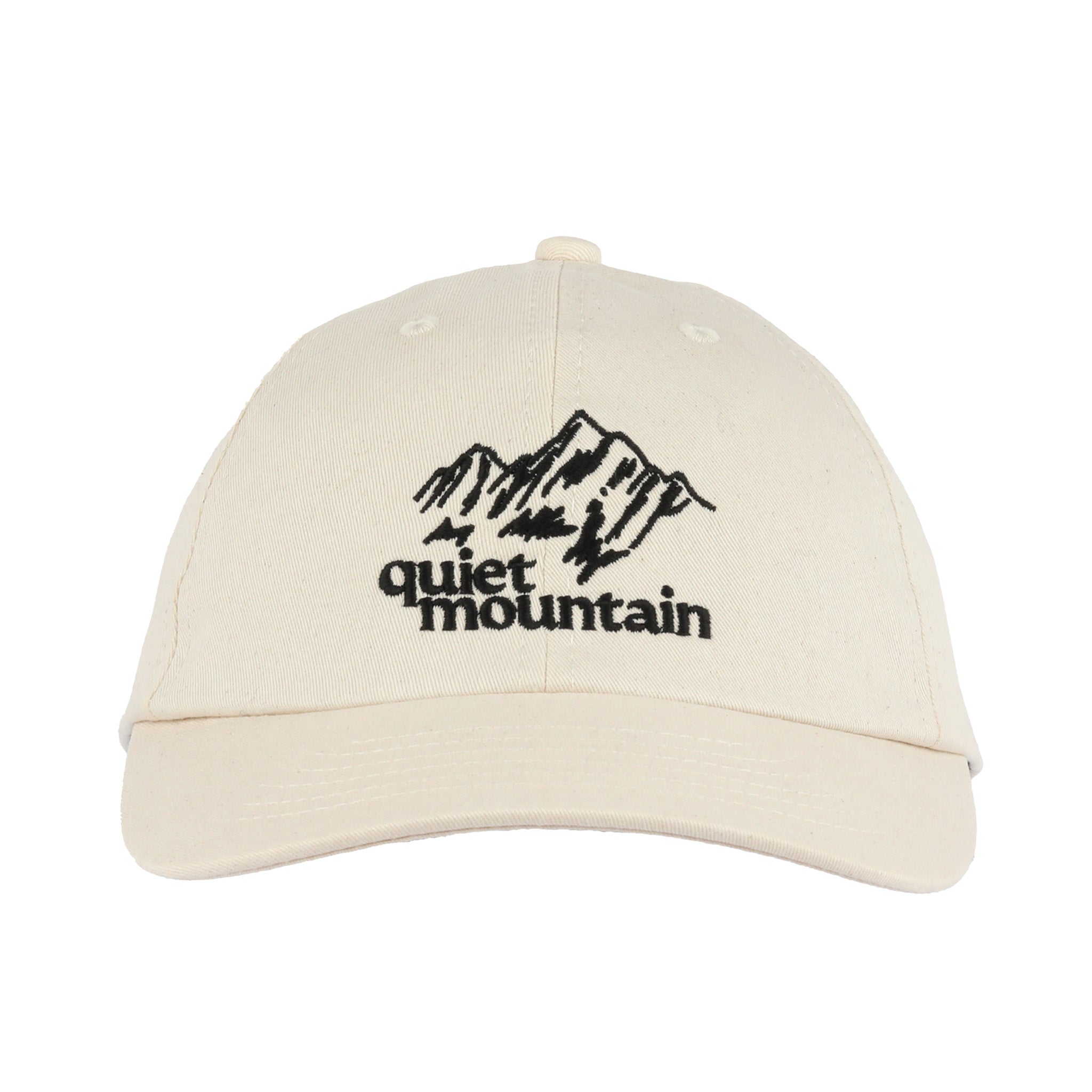 Quiet Mountain Cafe - 6-Panel Cap - Stone Quiet Mountain Cafe - 6-Panel Cap - Stone
