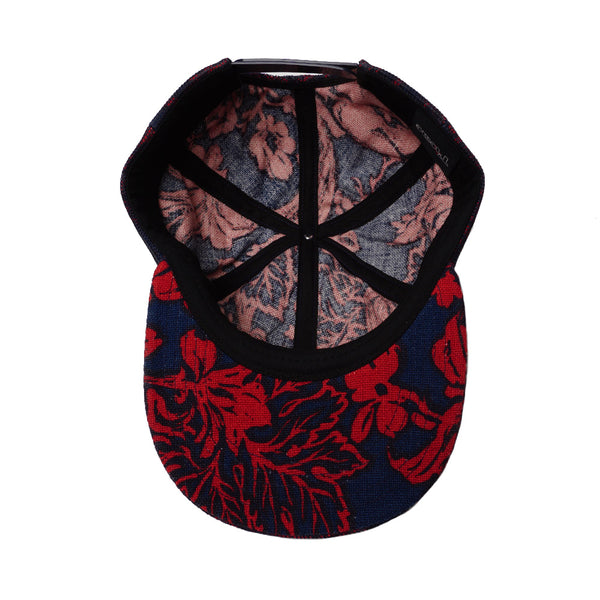 Thheme - Floral Peekaboo - Navy/Red