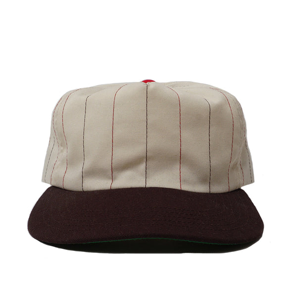 Thheme - 2-Tone Pinstripe - Cream/Dark Brown