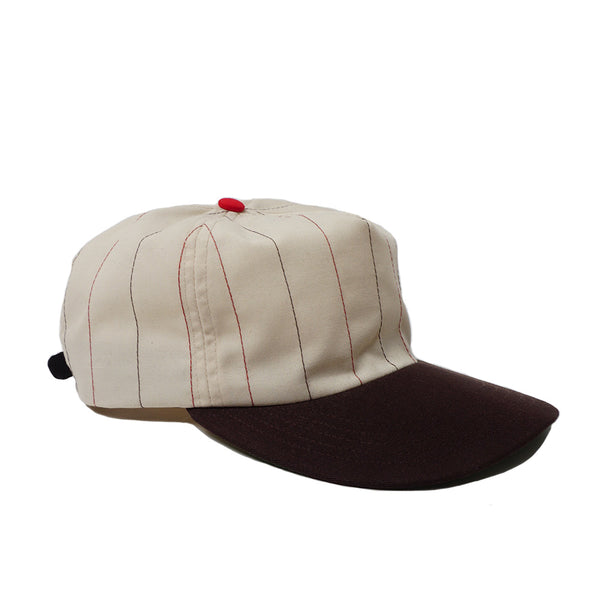 Thheme - 2-Tone Pinstripe - Cream/Dark Brown