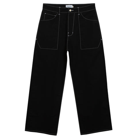 Sturla - Twisted Seam Trousers - Charcoal Flocked Nylon
