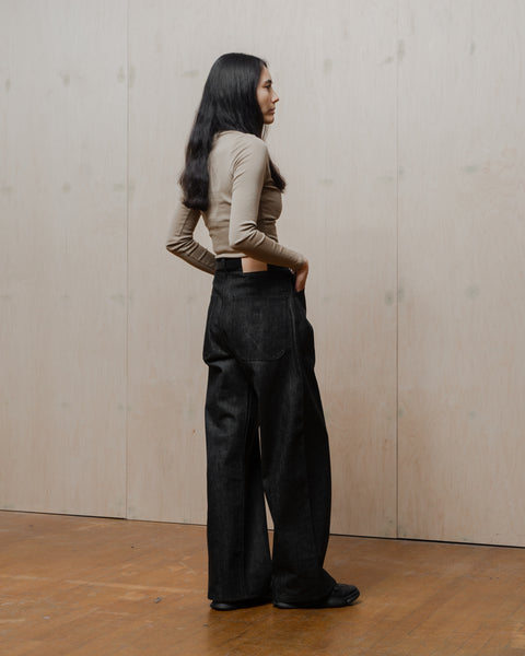 Alterior - Wide Trouser - Cone Mills White Oak (Black)