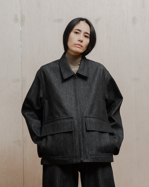 Alterior - Banquet Zip Jacket - Cone Mills White Oak - Black