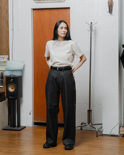 Alterior - Wide Trouser - Cone Mills White Oak (Black)