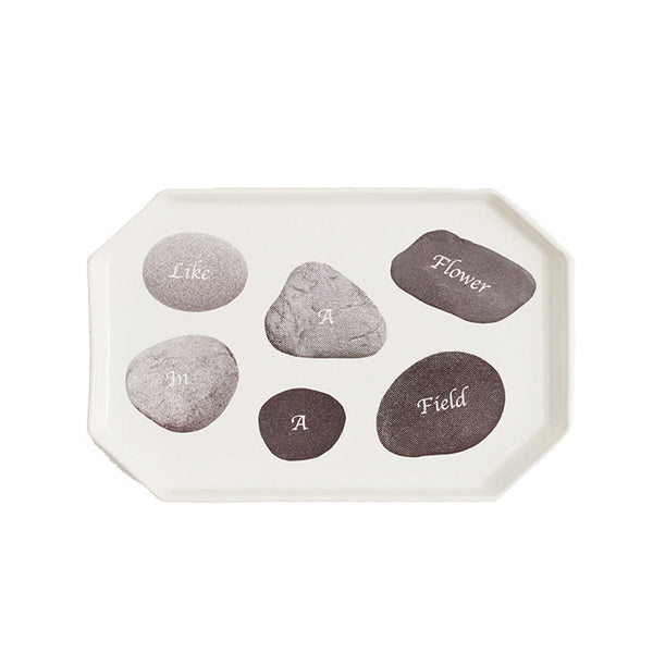 ALL CAPS STUDIO - Ceramic Carry All Tray - White