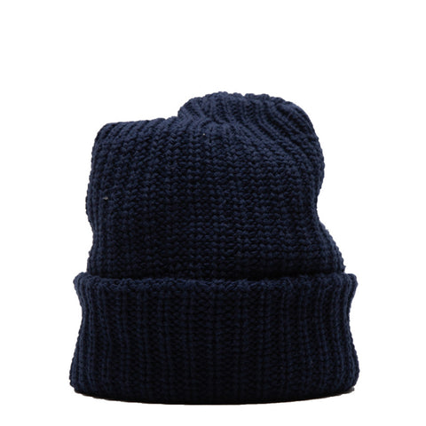 Alterior - Chunky Knit Beanie - Navy
