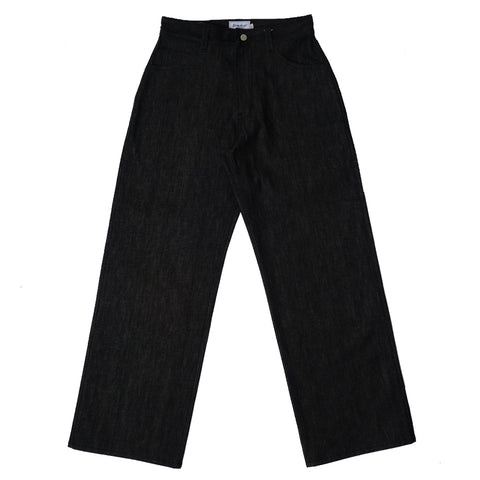 Sturla - Twisted Seam Trousers - Charcoal Flocked Nylon