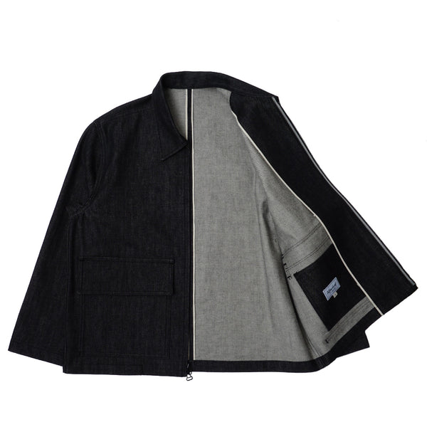 Alterior - Banquet Zip Jacket - Cone Mills White Oak - Black