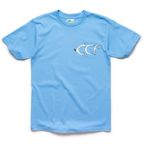 C.C.P - Mudwig Twisted Flower T-shirt - Baby Blue