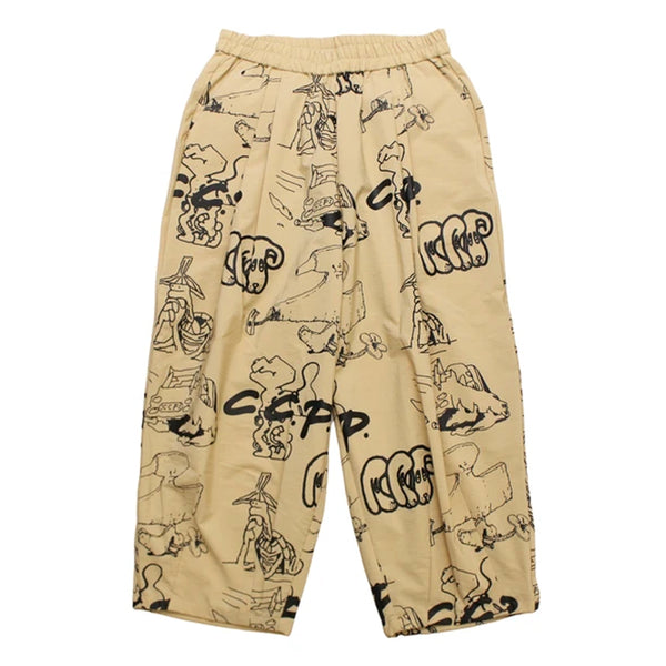 C.C.P - Artist Squad Logo Pants "Handmade in Japan" - Beige