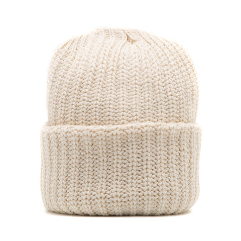 Alterior - Chunky Knit Beanie - Cream