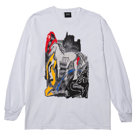 Crack Gallery - Bronco L/S T-Shirt - White