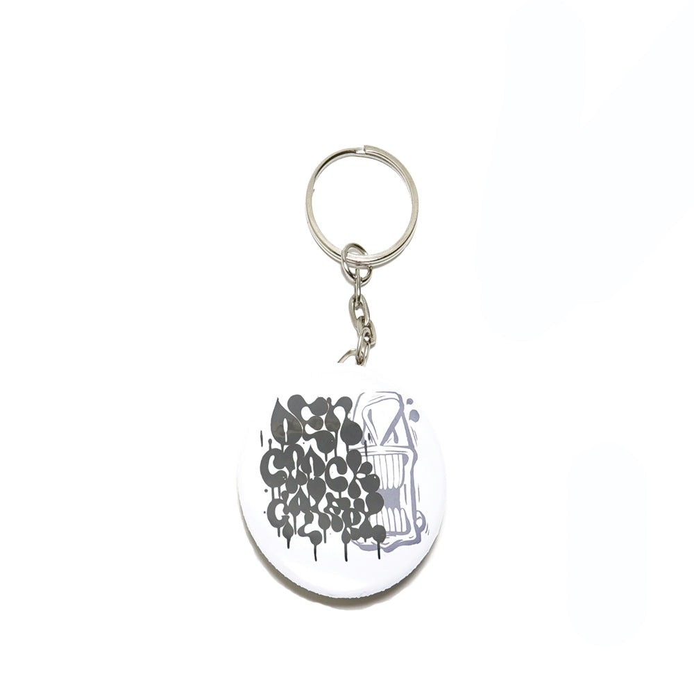 PPOWCENTER For Crack Gallery & Den Souvenir - Bottle Opener Keychain - White PPOWCENTER For Crack Gallery & Den Souvenir - Bottle Opener Keychain - White
