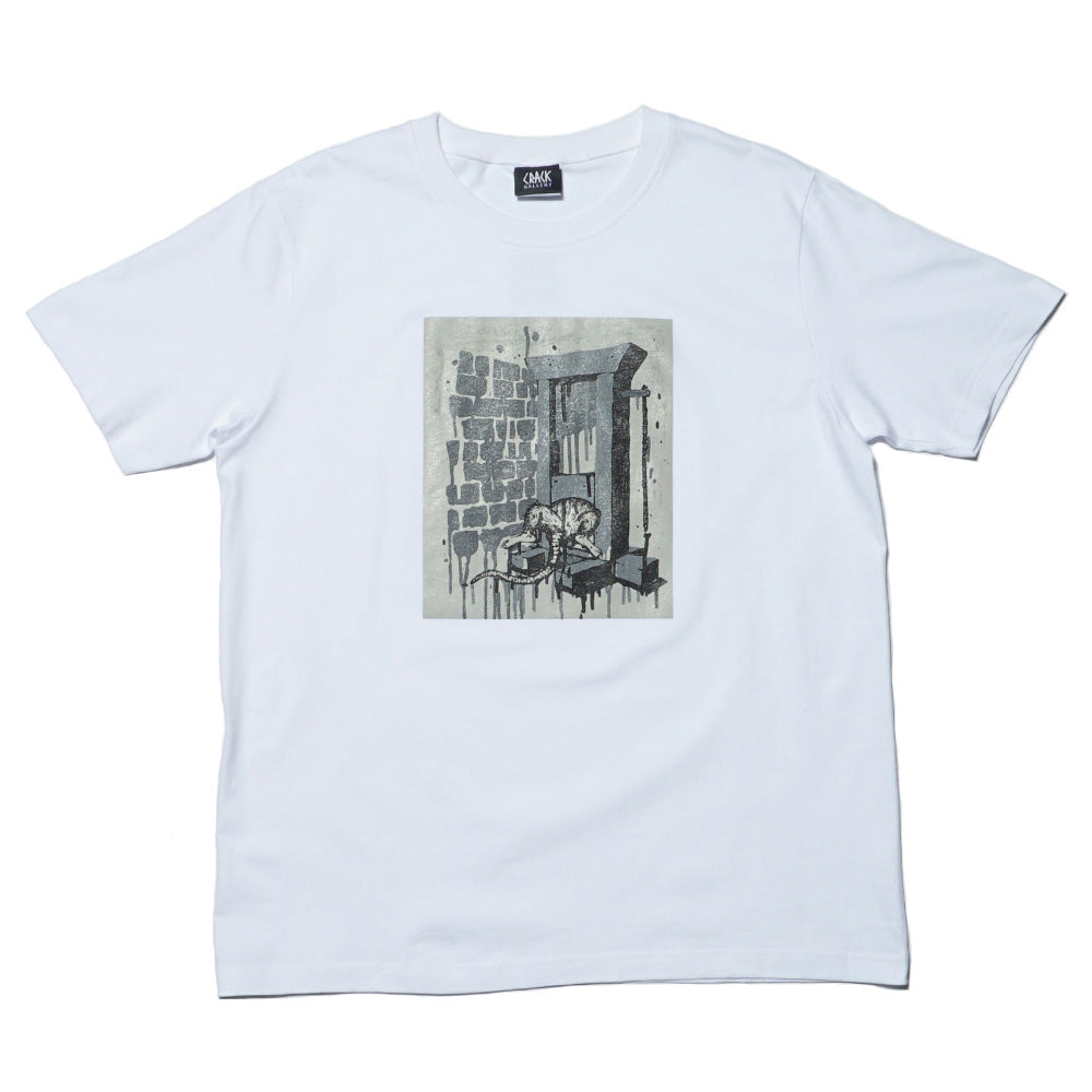 PPOWCENTER For Crack Gallery & Den Souvenir - Rat T-Shirt - White PPOWCENTER For Crack Gallery & Den Souvenir - Rat T-Shirt - White