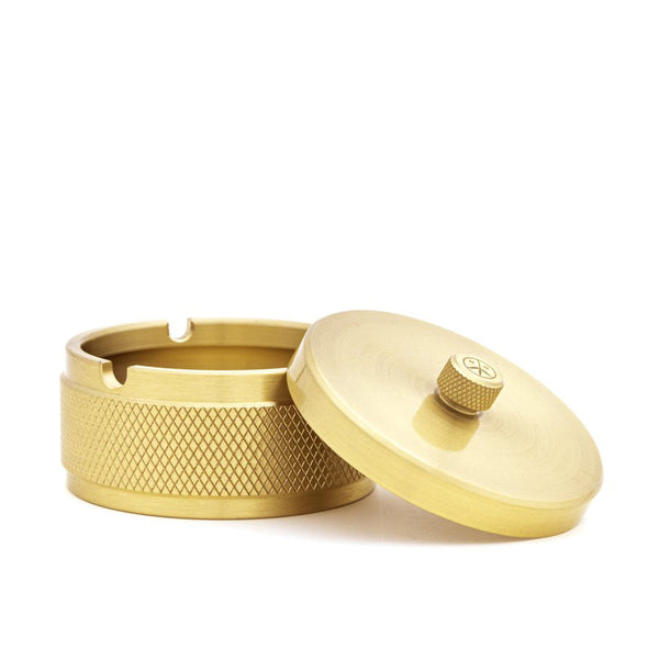 Mister Green - Lidded Ashtray - Brass
