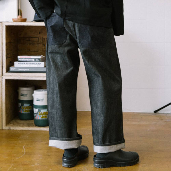 Alterior - Cone Mills White Oak Wide Trouser - Black/Indigo
