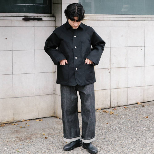 Alterior - British Millerain Shop Jacket - Black/Navy