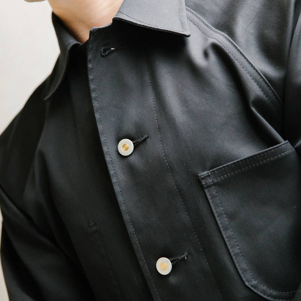 Alterior - British Millerain Shop Jacket - Black/Navy