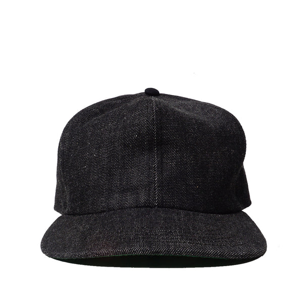Thheme/Alterior - Cone Mills White Oak Denim 6-Panel Cap - Black