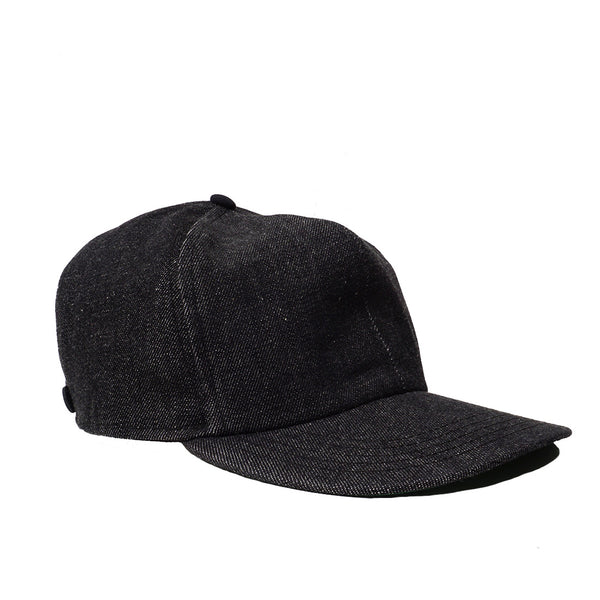 Thheme/Alterior - Cone Mills White Oak Denim 6-Panel Cap - Black