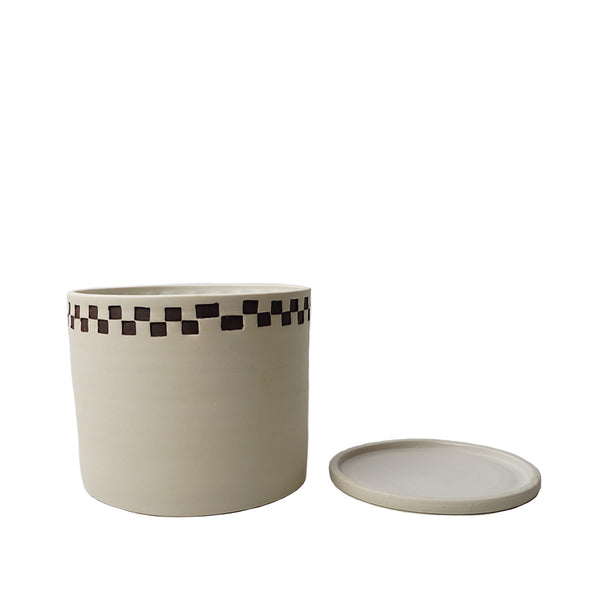 Mellow - Checker Planter - White