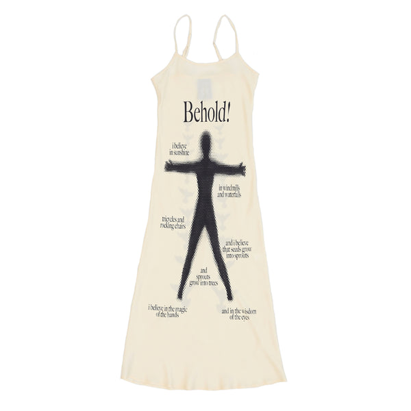 ALL CAPS STUDIO - Behold! Slip Dress - Creme