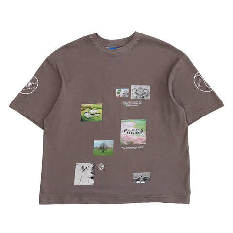 Turtle Island Meditation Equipment - Future Time Zone T-shirt - Beige