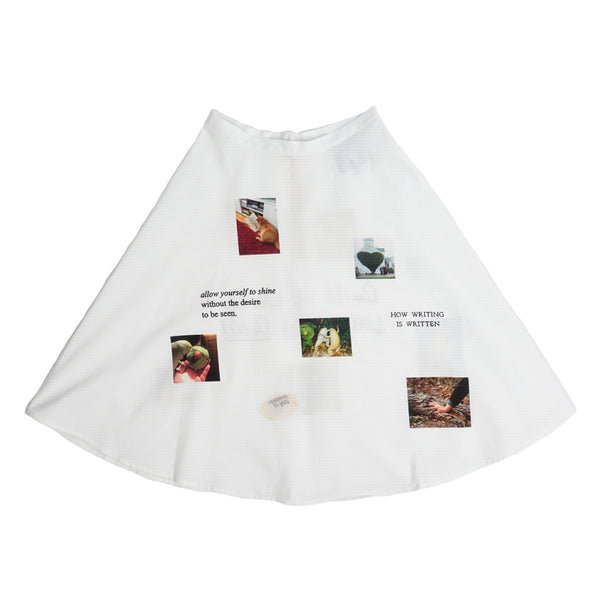 ALL CAPS STUDIO - Mood Board Skirt - White