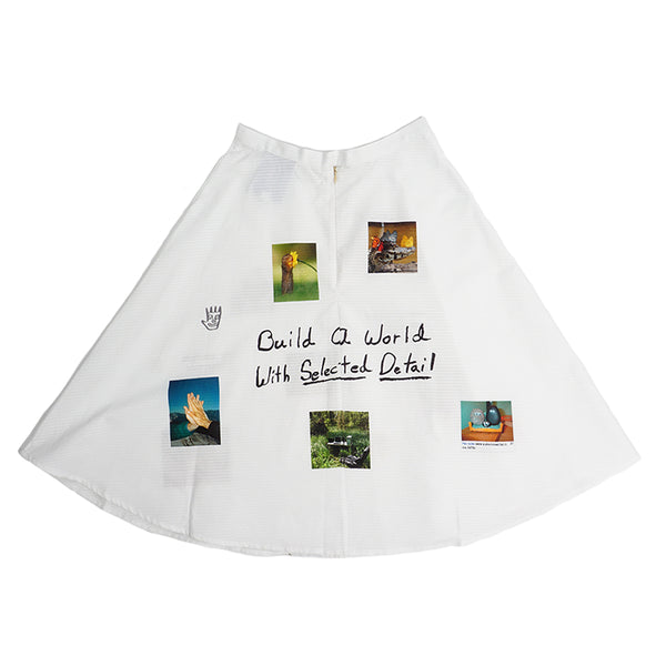 ALL CAPS STUDIO - Mood Board Skirt - White