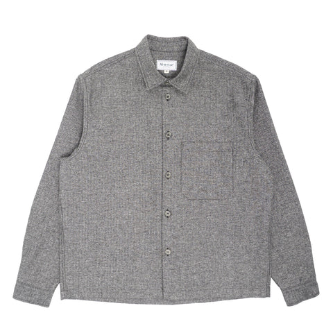 Alterior - Ace Button Down Shirt - Herringbone Twill - Charcoal