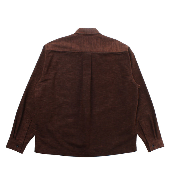 Alterior - Ace Button Down Shirt - Chestnut Linen