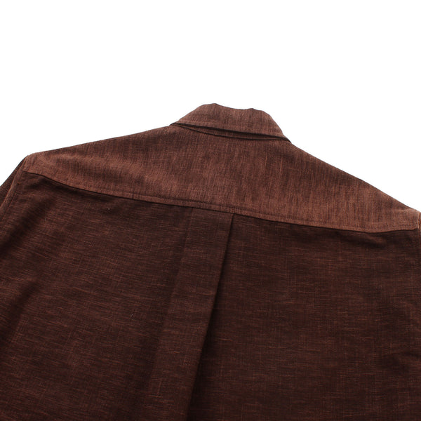Alterior - Ace Button Down Shirt - Chestnut Linen