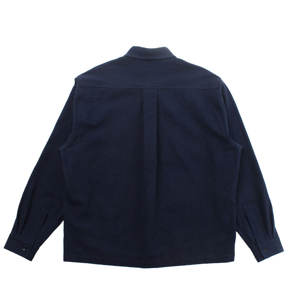 Alterior - Ace Button Down Shirt - Indigo-Dyed Linen Cotton
