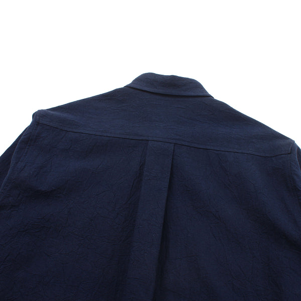 Alterior - Ace Button Down Shirt - Indigo-Dyed Linen Cotton