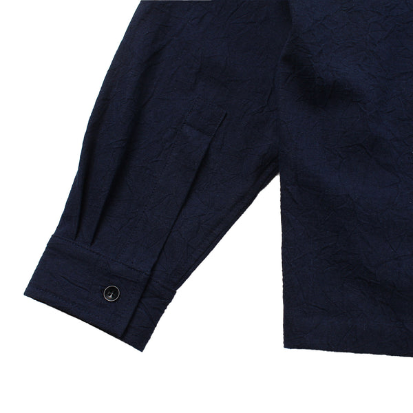 Alterior - Ace Button Down Shirt - Indigo-Dyed Linen Cotton