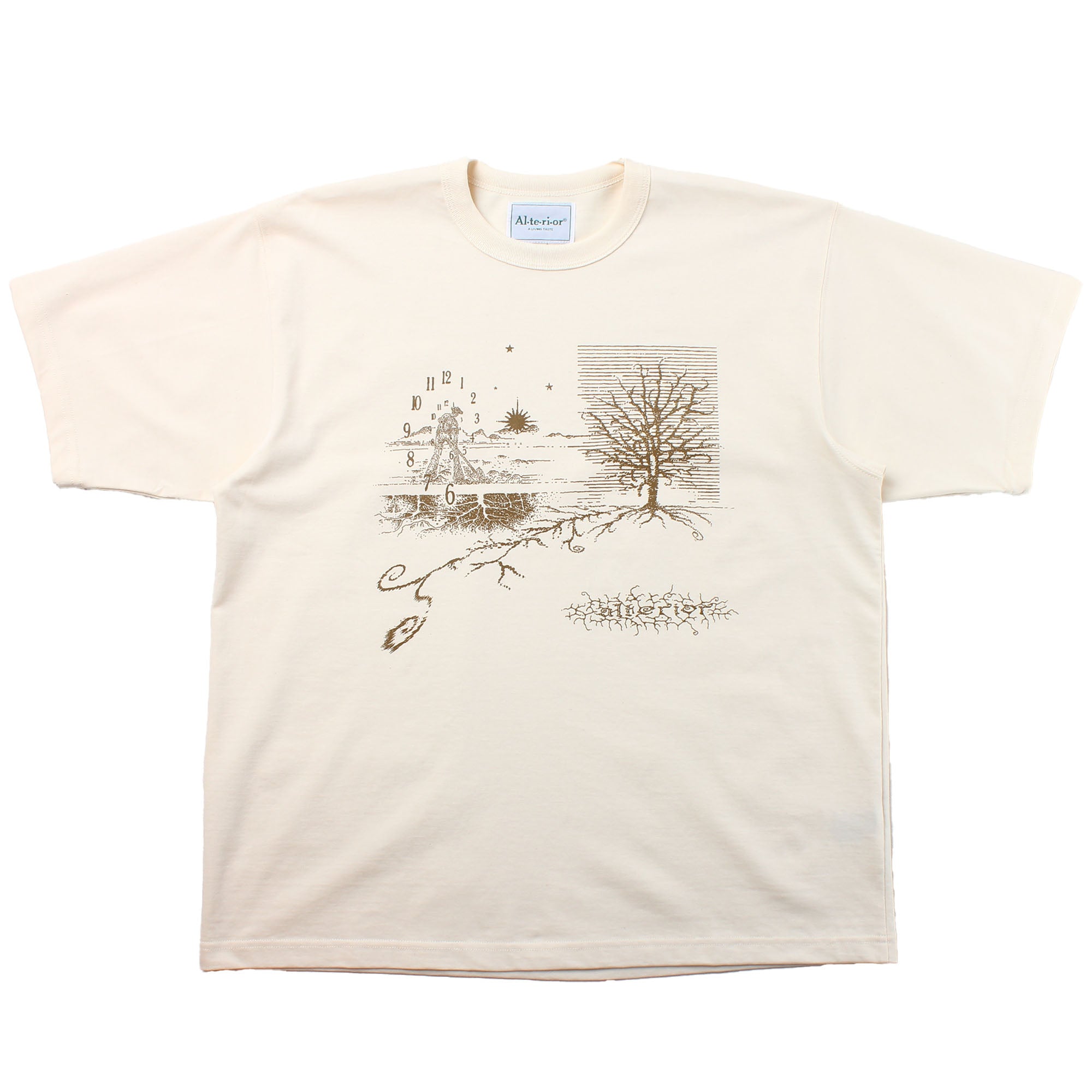 Alterior & Hugo Bernier - Trace Fossil T-shirt - Natural