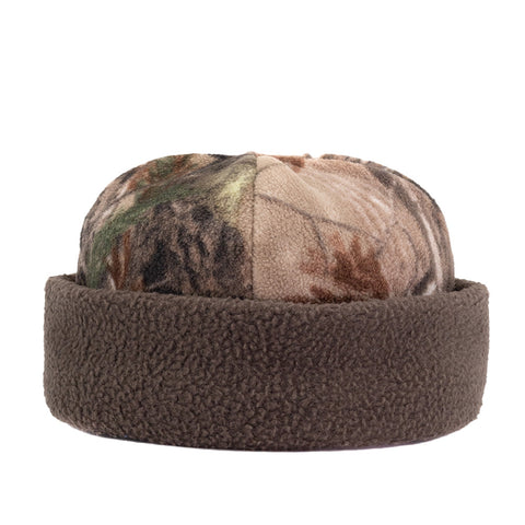 LLOYD / ALTERIOR - Reversible Fleece Toque - 8 Panel - Taupe/Navy/Cream