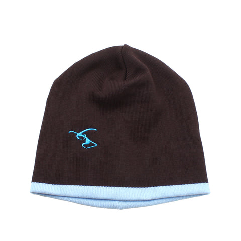 AOI Industry - Reversible Beanie - Brown/Sax