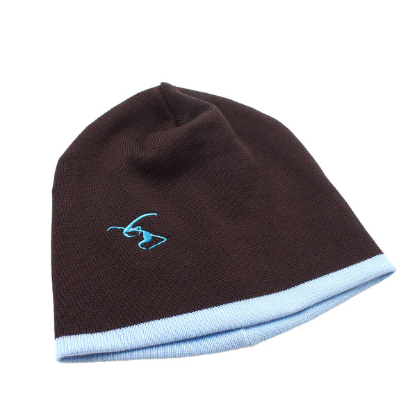 AOI Industry - Reversible Beanie - Brown/Sax