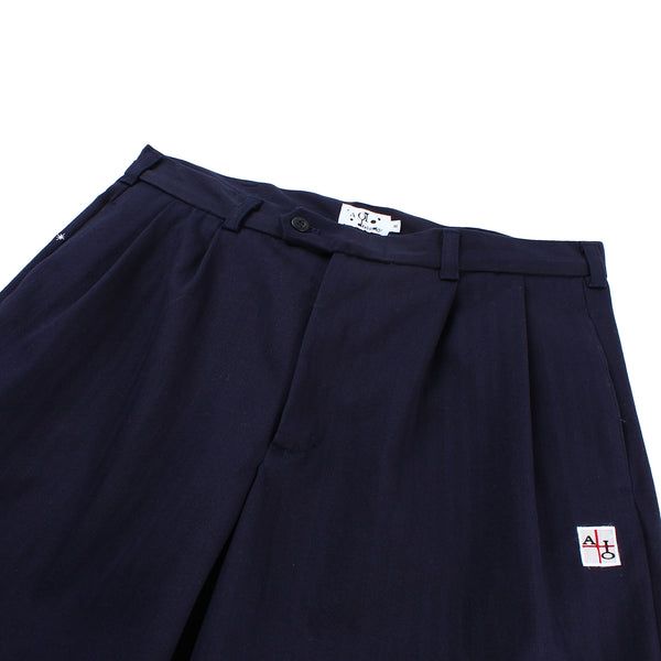 AOI Industry - Herringbone Work Shorts - Navy