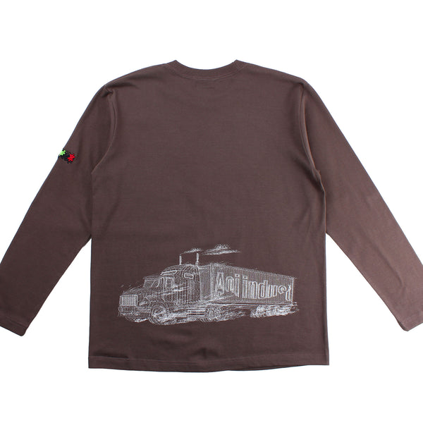 AOI Industry - Quit Your Job L/S T-shirt - Charcoal