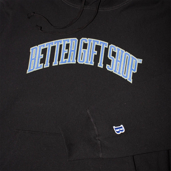 Better Gift Shop - "Gift Shop Collegiate" Hooded Sweatshirt - Black