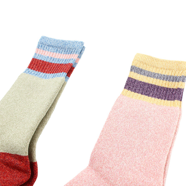 BLOHM - BLS-24 - Powder Socks - Lavender/Pink/Green