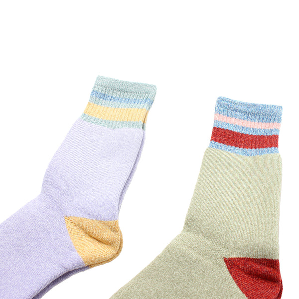 BLOHM - BLS-24 - Powder Socks - Lavender/Pink/Green