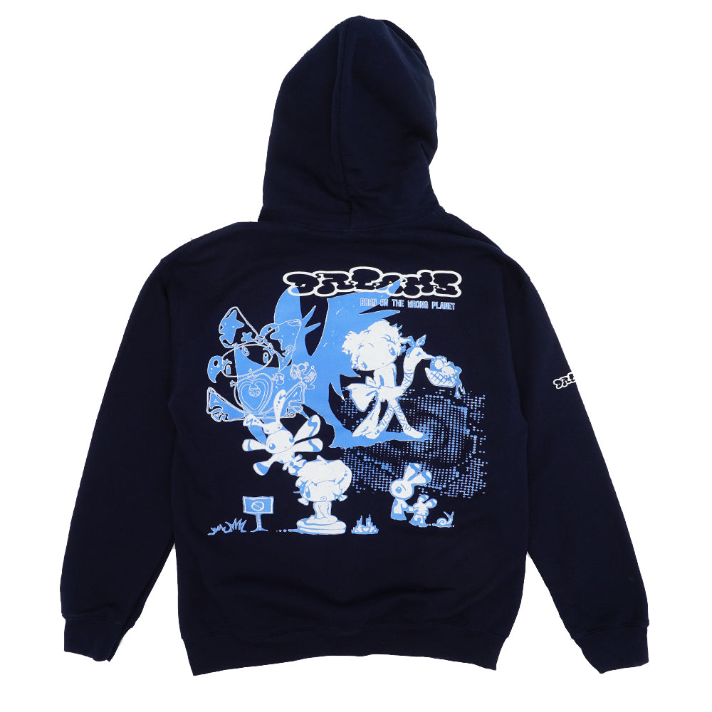 Han Teng & Childhood Intelligence - Born On The Wrong Planet Hoodie - Navy