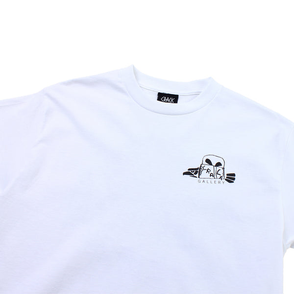 Crack Gallery & Alien Libros - Dreams Of Opulence T-Shirt - White