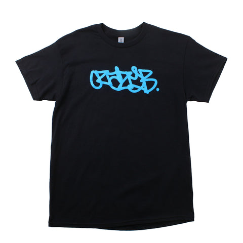 Crazy Bastard Magazine - Blue Logo Shirt - Blue