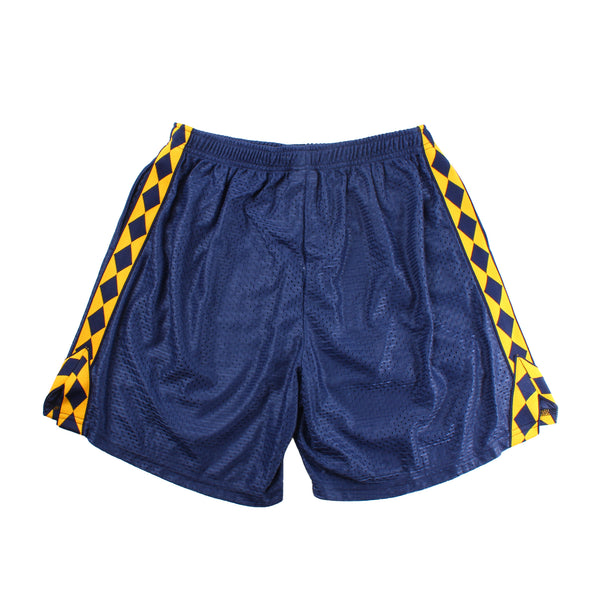 DAYTIMENOVELLA - Mesh Short - Navy/Yellow Diamond