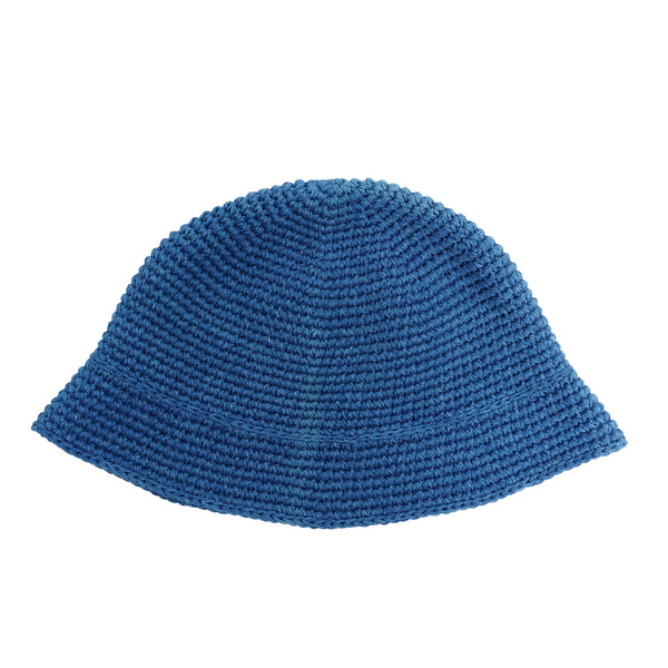 Den Souvenir - Hemp Hand Knitted Hat - Indigo